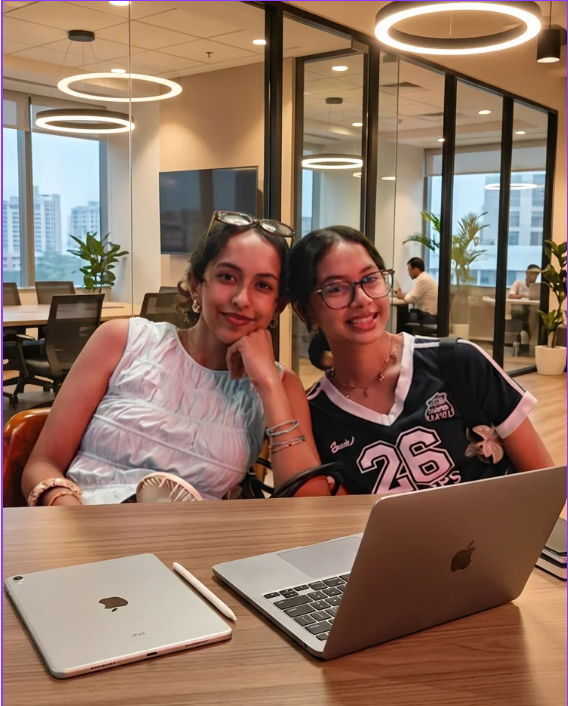 Sanya and Disha, founders of Pawroo